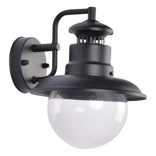 Applique Almeria Descendante En Fonte D'aluminium Noir