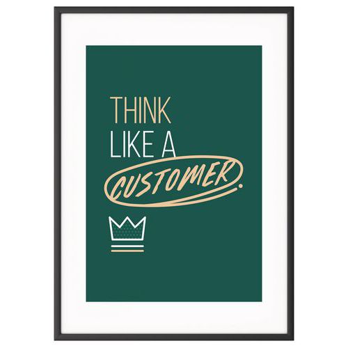 Cadre De Team Building 50x70cm - think Customer - Paperflo