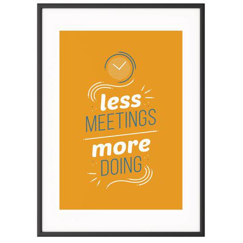 Cadre De Team Building A4 - "less Meeting" - Paperflow