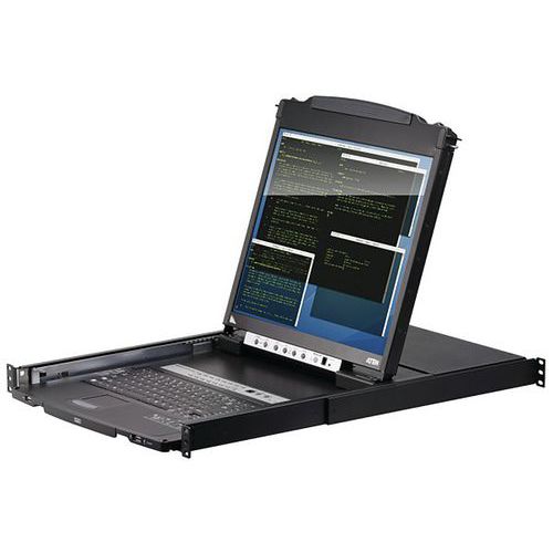Console Lcd 19 Dual Rail Kvm 8 Ports Vga/usb-ps2 At