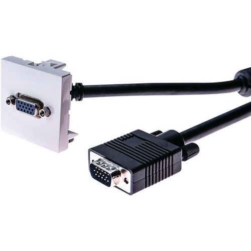 Plastron 45 X 45 Avec Cordon Vga Coudé - 5 M