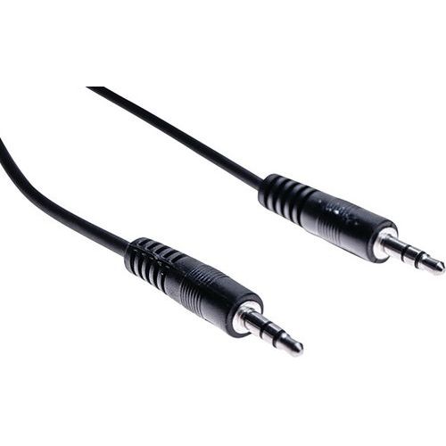 Cordon Stéreo Jack 3.5 Mm Noir - 5 M