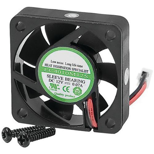 Ventilateur 40mm 12V 2 fils pour rack amo Ventilateur 40mm 12V 2 fils pour rack amo