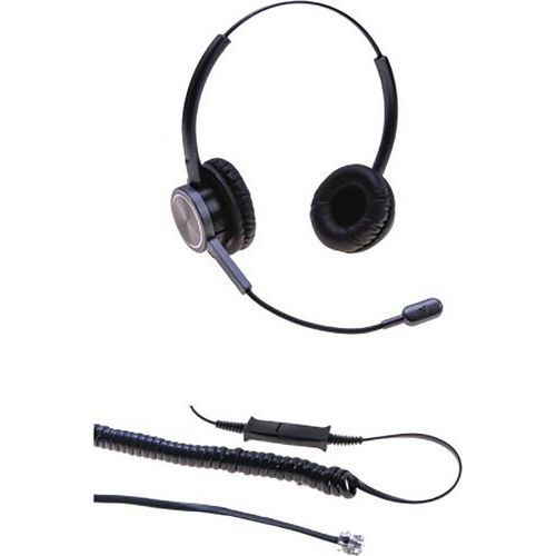 Casque Téléphone Binaural Micro Flex Antibruit