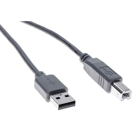 Cordon éco USB 2.0 type A /B gris - 0,6 m Cordon éco USB 2.0 type A /B gris - 0,6 m