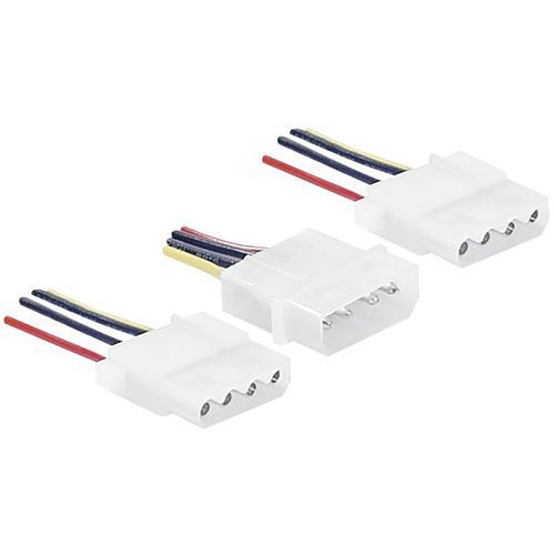 Doubleur d'alimentation Molex - 20 cm Doubleur d'alimentation Molex - 20 cm