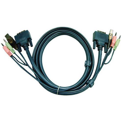 Cordon Kvm Dvi/usb/audio - 180m Aten