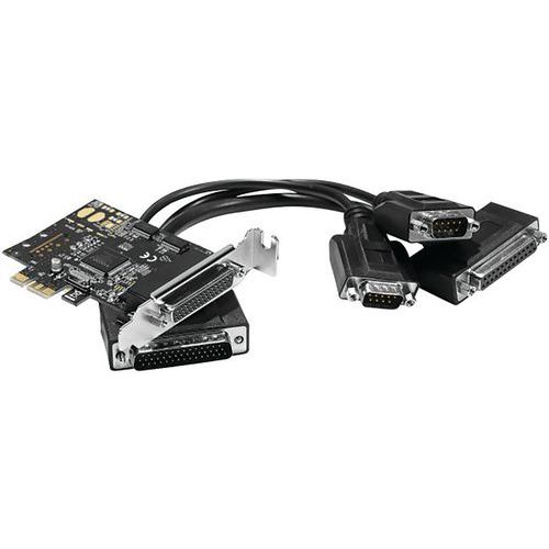 Carte Pci-express 1x - 2xrs232 +1xparallele Low Profile