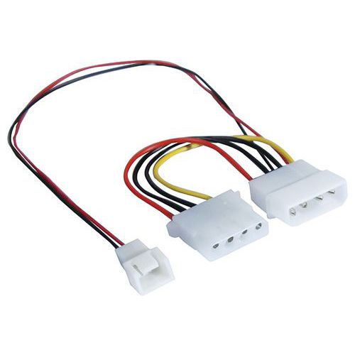 Adaptateur d'alimentation Molex pour ventilateur 3 broches Adaptateur d'alimentation Molex pour ventilateur 3 broches