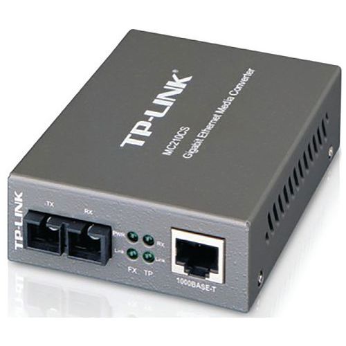 Convertisseur Tp-link Rj45 Gigabit/fibre Monomode 15kms