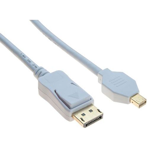 Cordon Displayport Et Mini Displayport 1.2 Blanc - 3m