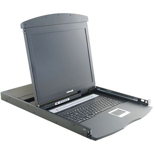 Console Lcd 19 Dual Rail Kvm 16p Vga/ps2-usb +cables Dexlan