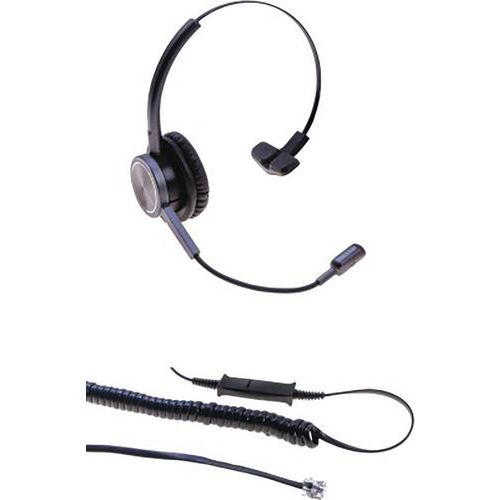 Casque Téléphone Monaural Micro Flex Antibruit
