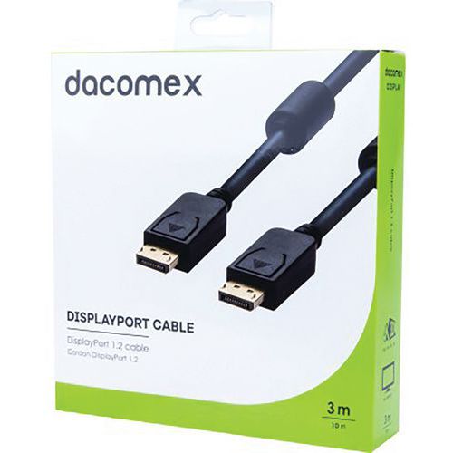 Cordon DisplayPort 1.2 - 3 m DACOMEX Cordon DisplayPort 1.2 - 3 m DACOMEX