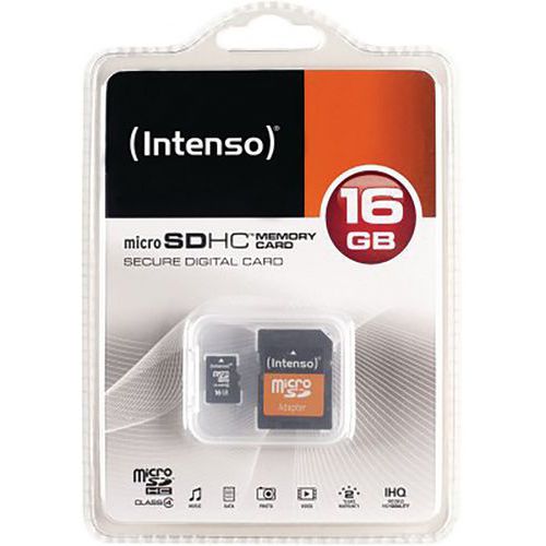 Carte Microsdhc Class 4 - 16go Intenso