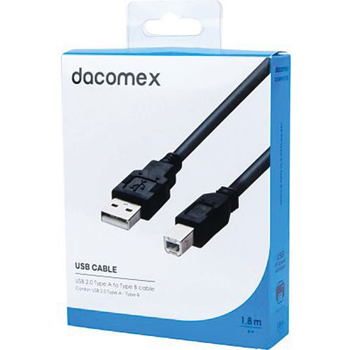Cordon Usb 2.0 Type-a - Type-b - 18 M Dacomex