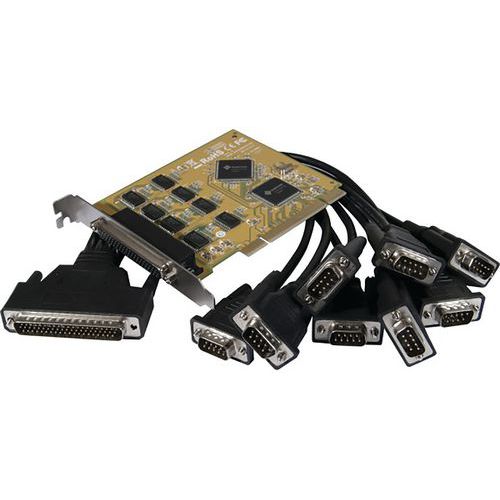 Carte PCI 8 ports série RS232 DB9 sur Pieuvre DB44 Carte PCI 8 ports série RS232 DB9 sur Pieuvre DB44