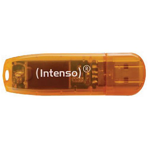 Clé Usb 2.0 Rainbow Line - 64go Orange Intenso