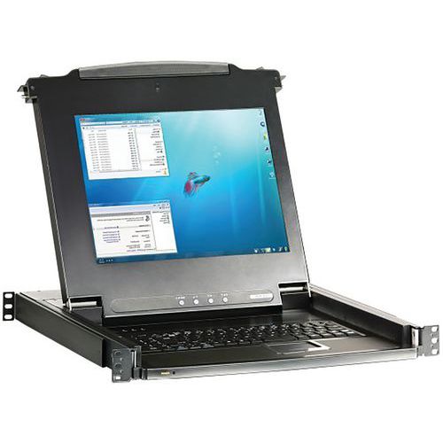 Console Lcd 17' Simple Rail Kvm 16 Ports Vga/usb-ps2