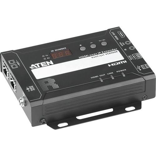 Aten - Extender HDMI sur IP - Noir - 13.6cm x 10.1cm x 2.96cm - 630g - Connexion RJ45 USB-A