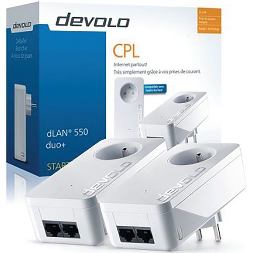 Adaptateur Devolo CPL dLAN 550 duo+ Adaptateur Devolo CPL dLAN 550 duo+