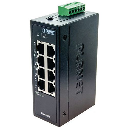 Planet - Commutateur industriel ISW-800T 8 ports 10/100 - Compact -40/+75° - Informatique