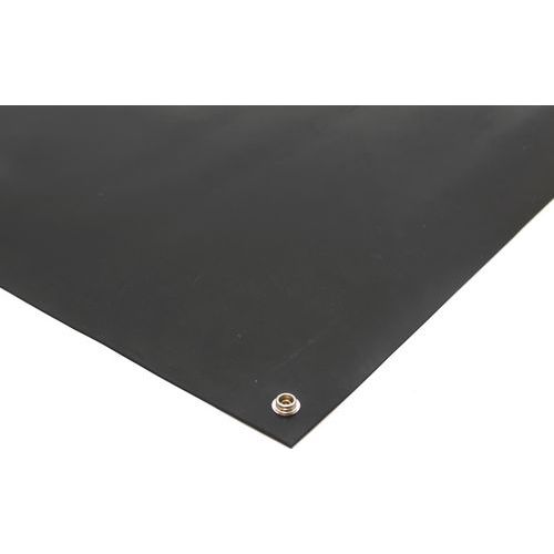 Tapis D'établi Antistatique Noir Caoutchouc 1 200 X 600 Mm