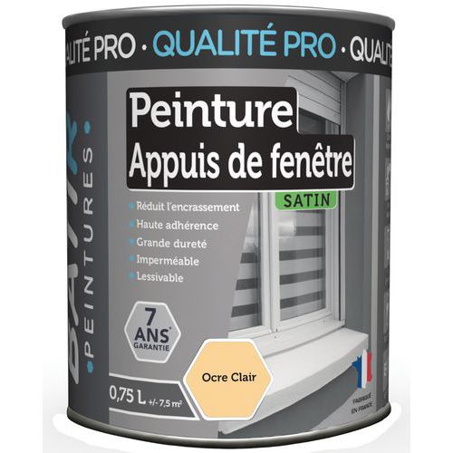 Peinture Appuis De Fenetre Batir - 075l Ocre Clair