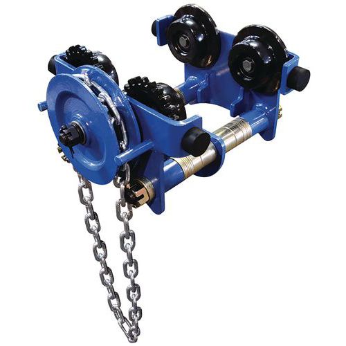 Chariot porte-palan avec chaine de 7m - Capacité 2000 kg - Exo International