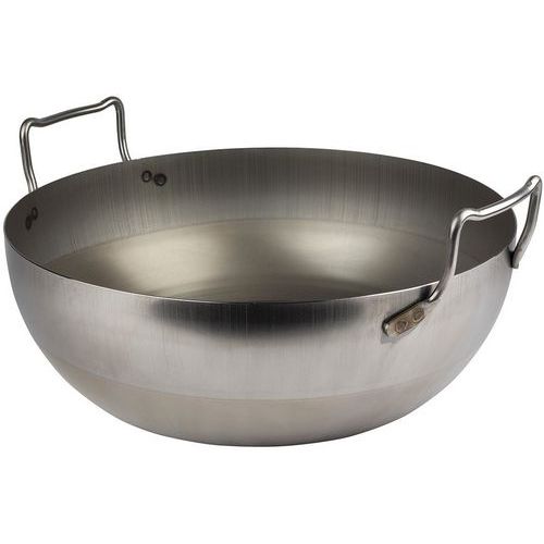 Bassine à Friture En Tôle D'acier Sans Panier - 40 Cm
