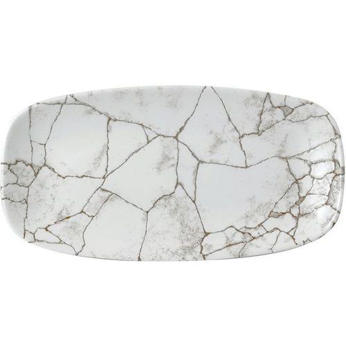 Plat Oblong Gris Kintsugi Agate