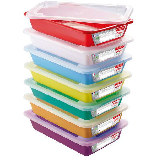 Bacs De Couleur Pour Plats Témoins - Pehd - 35x235x7 Cm