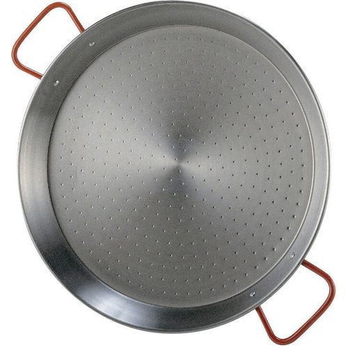 Plat à Paëlla En Acier Poli à Anses - 24 Cm