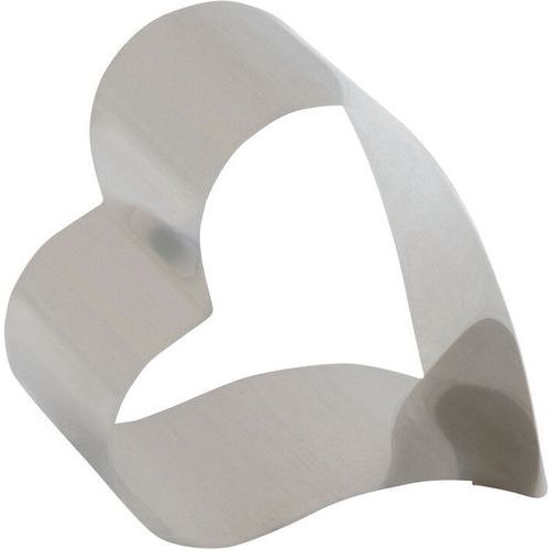 Nonnette CÅ“ur Décentré En Inox - Lot De 4 - 7x6x45 Cm