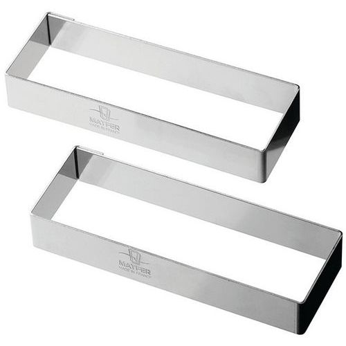 Découpoire Tartelette Rectangulaire Finger Mozaik - Lot De 4