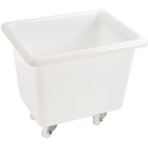 Bac Renforcé Avec Roues - Blanc - 100l