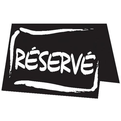 Chevalet De Table à La Craie Inscription réservé