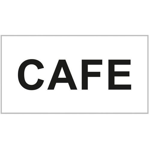 Étiquette Adhésive Inscription café - Lot De 10
