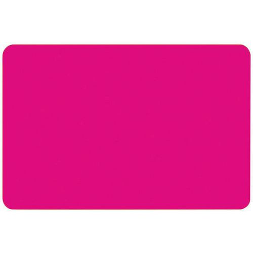 Étiquette Polystyrène à Bords Arrondis - Lot De 10 - Fuschia