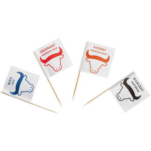 Pique En Bois bien Cuit Picsteak - Boîte De 100