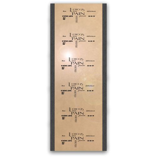 Sac à Pain En Papier Imprimé - 420x140 Mm