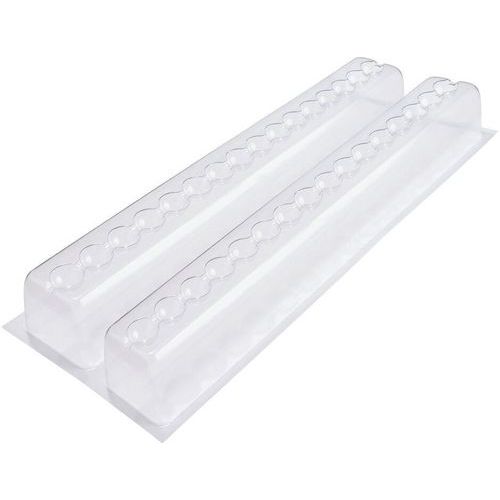 Gouttière Double à Bûches Thermoformées Bille - Lot De 10