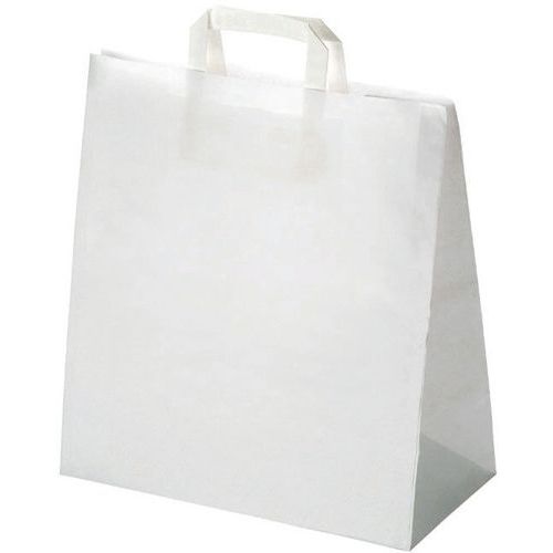 Sac Cabas En Papier Kraft - 320 X 310 Mm - Blanc