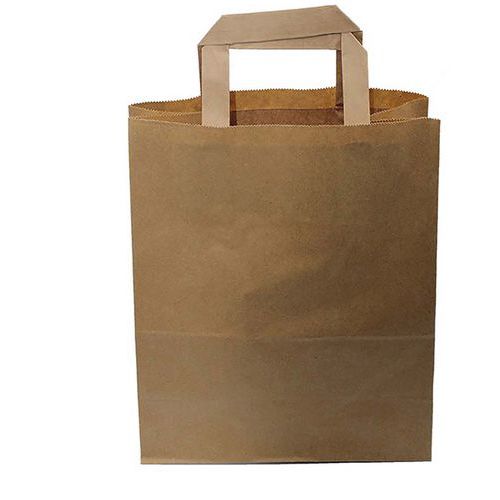 Sac Cabas En Papier Kraft - 260 X 320 Mm - Marron