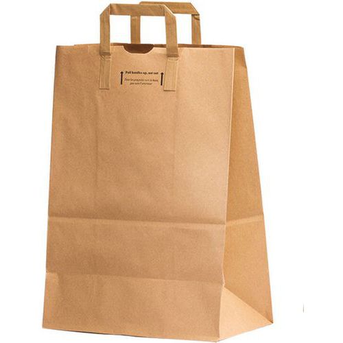 Sac Cabas En Papier Kraft - 320 X 440 Mm - Marron