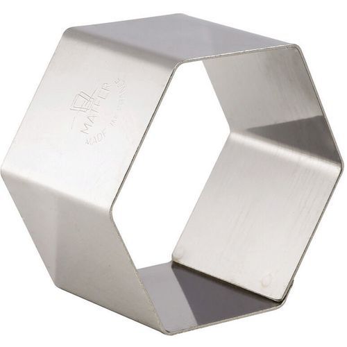 Nonnette à Hexagone En Inox - Lot De 4 - 7x7x4 Cm