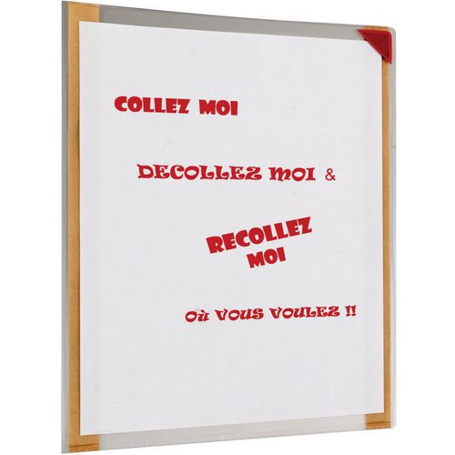 5 Pochettes Tarifold Adhésives Neutre