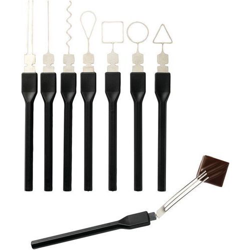 Signature Boîte De 8 Fourchettes Décor Pliables Pour Bonbons