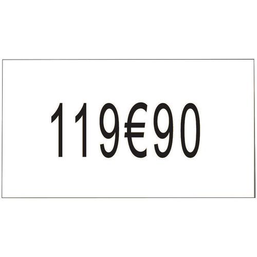 Rouleau 2500 Étiquettes Pour Étiqueteuse 1 Ligne - Lot De 8