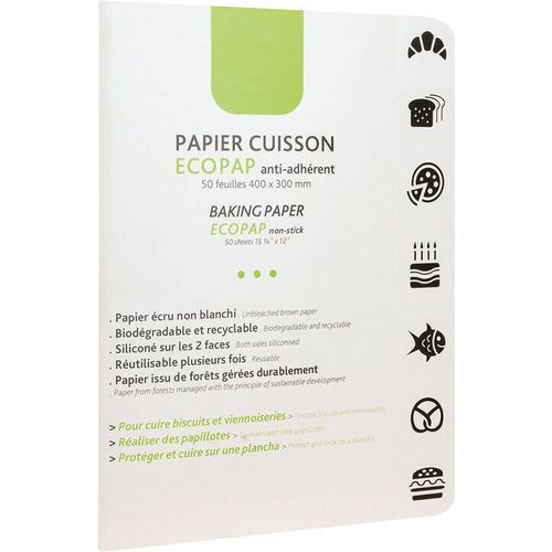 Feuille De Papier Siliconé Ecopap - 40x30 Cm